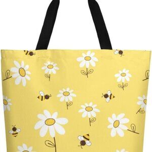 Canvas Tote Bag - Large Women's Casual Shoulder Handbag - Reusable Beach & Shopp